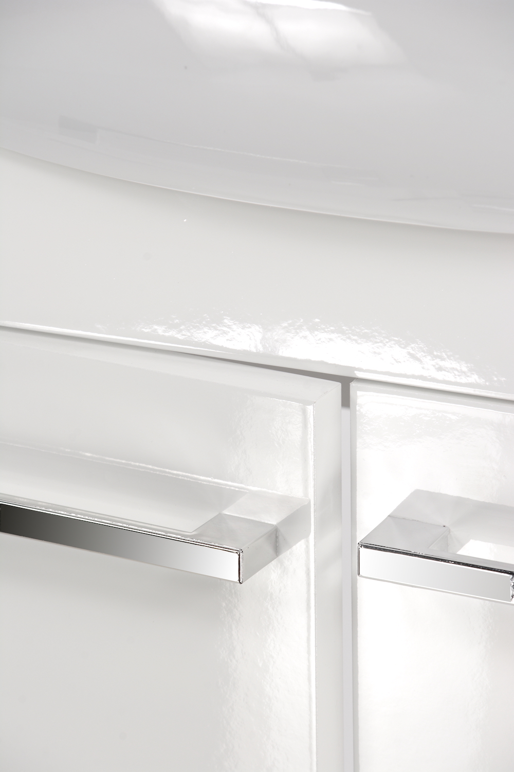 Szafka łazienkowa z umywalką mała wąska do WC biały lakier półka na wymiar Kolor frontów biały