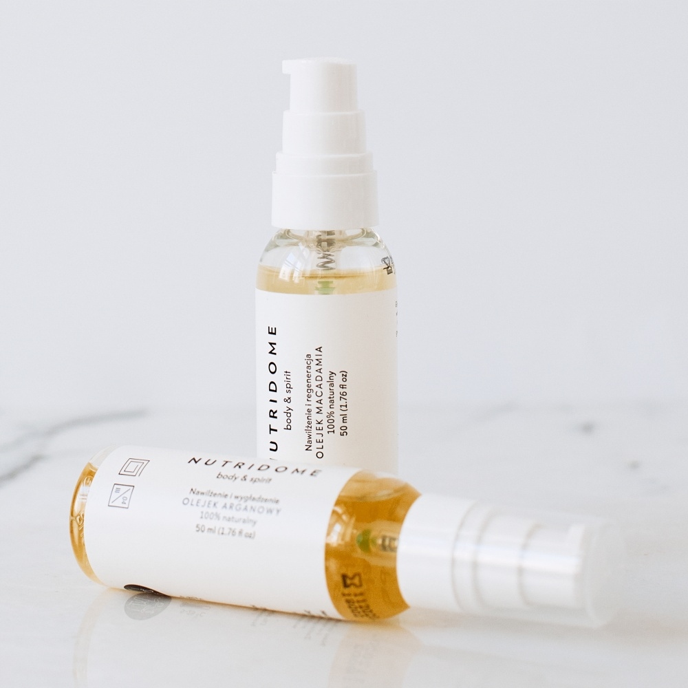NUTRIDOME Olejek makadamia do włosów 50 ml Typ do spłukiwania
