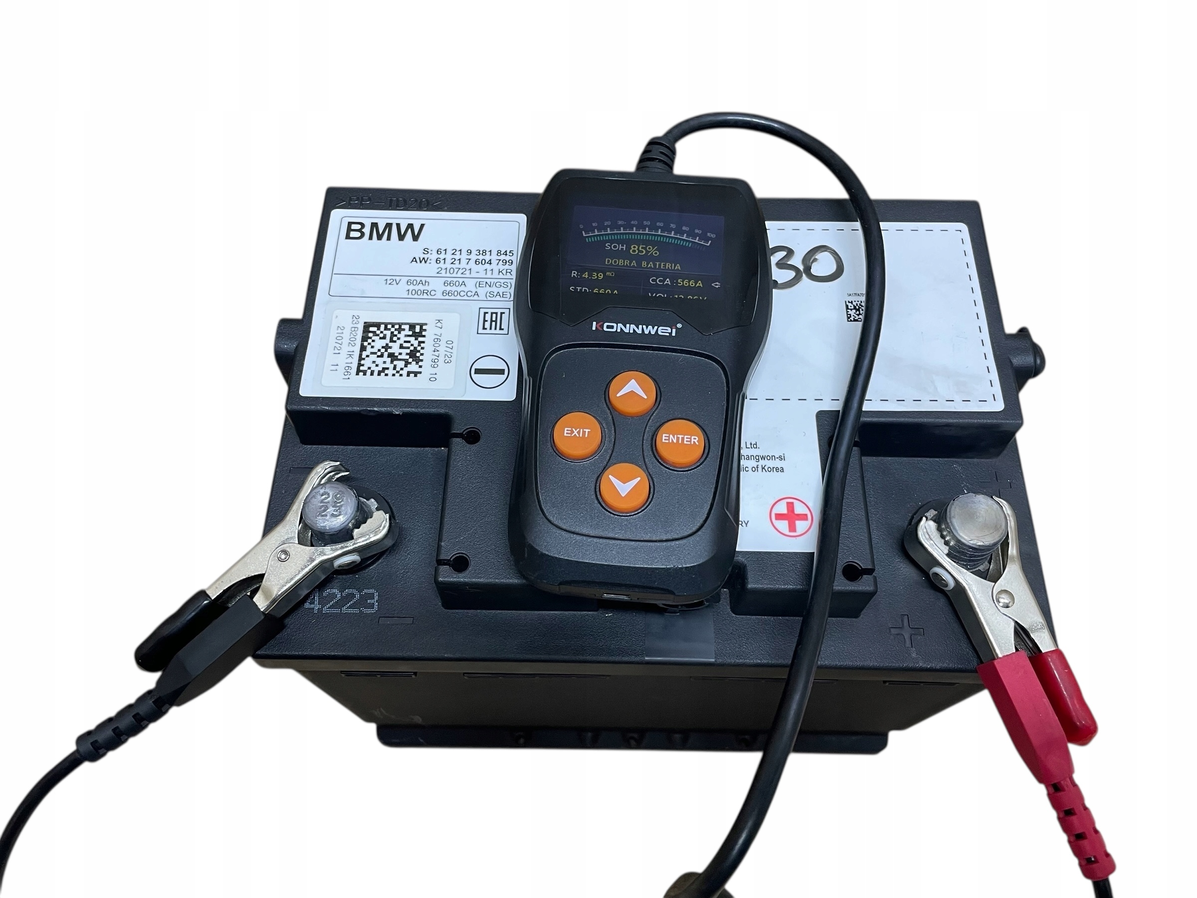 AKUMULATOR AGM START-STOP 12V 60AH 660AH BMW 2023R Original