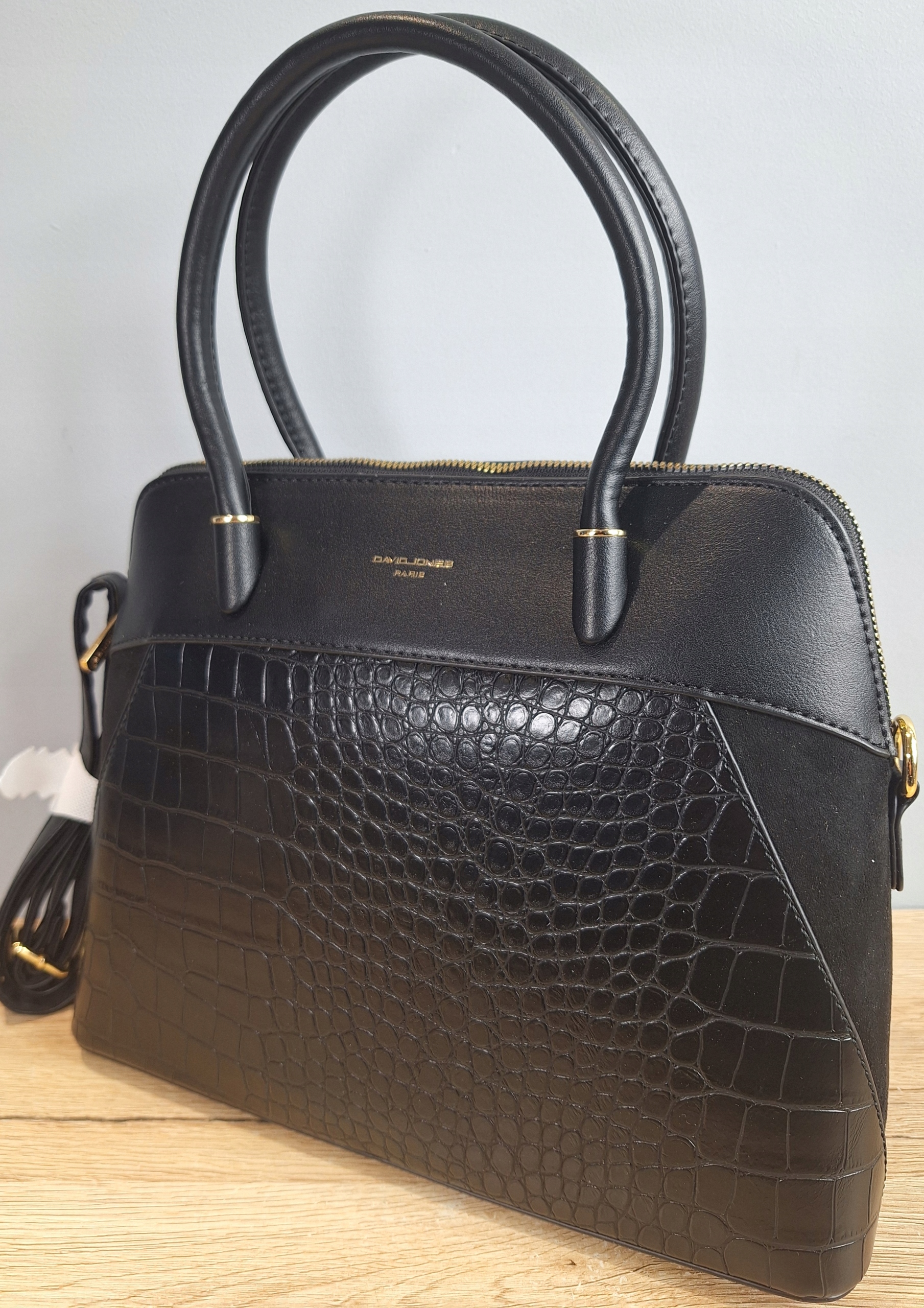 Kuferek DAVID JONES torebka CZARNA matowa DJ Płeć kobieta