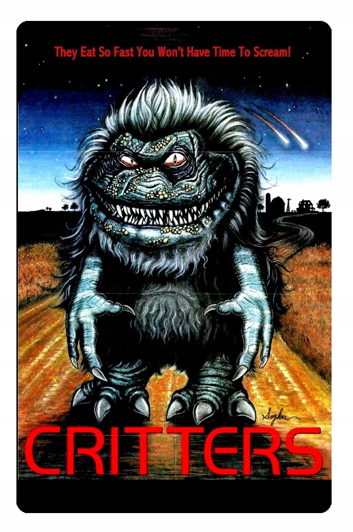 

Magnes na lodówkę critters horror plakat lata 80