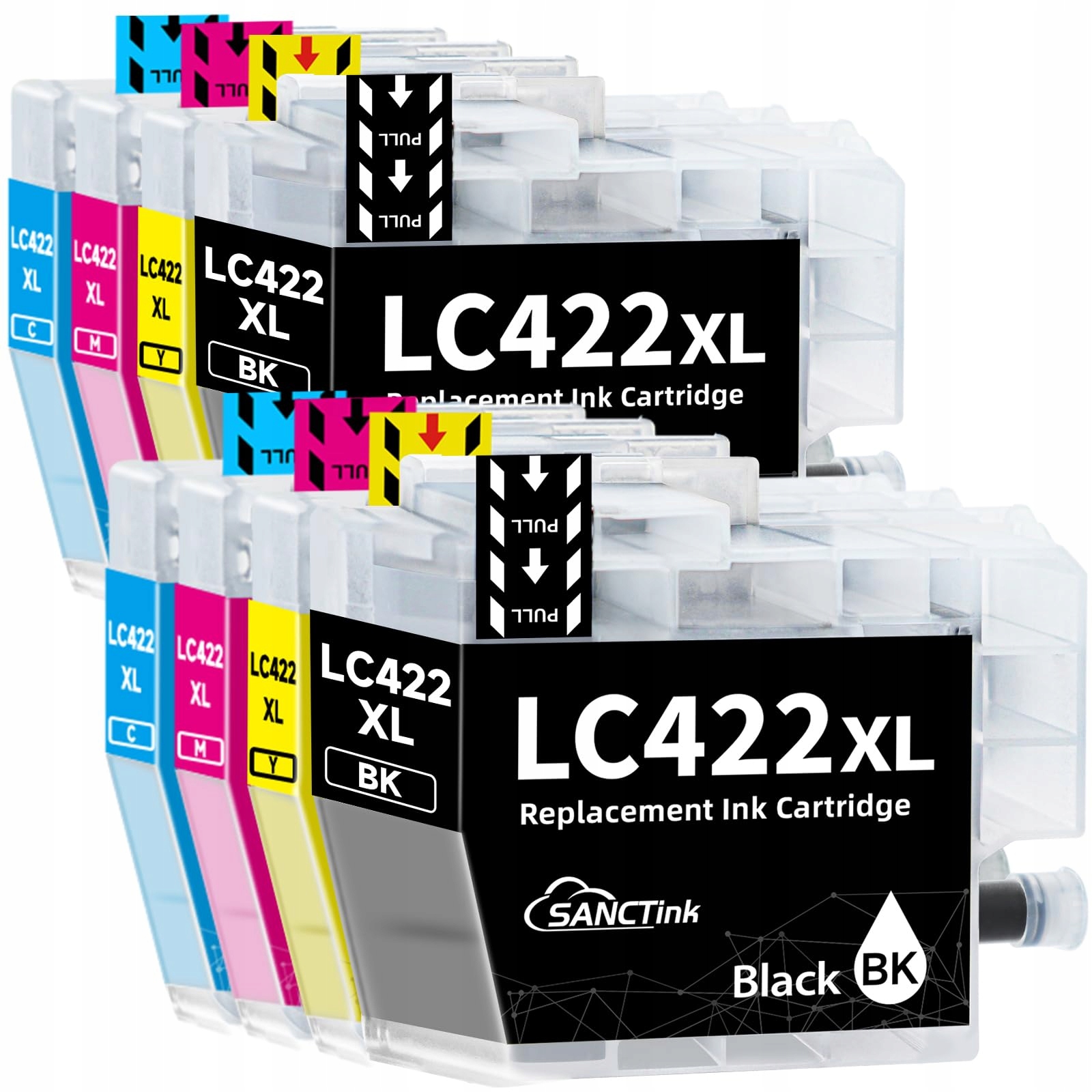 LC422 Tusze Brother MFC-J5340DW J5345DW J5740DW J6540DW J6940DW 8Pack