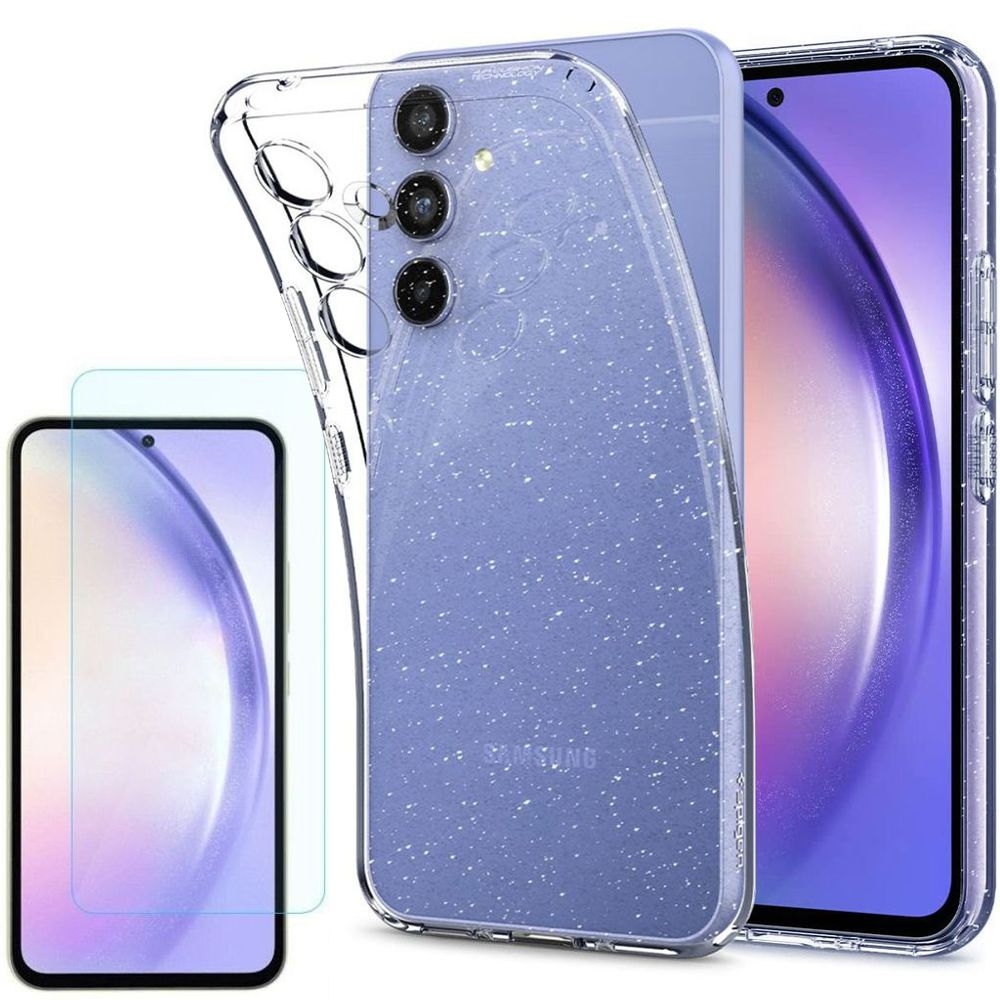 

Etui Szkło do Galaxy A54 5G, Spigen Crystal Brokat