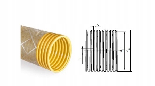 Rura drenarska PVC fi 100 z otuliną z geowłókniny Kod producenta RA-100100SF27