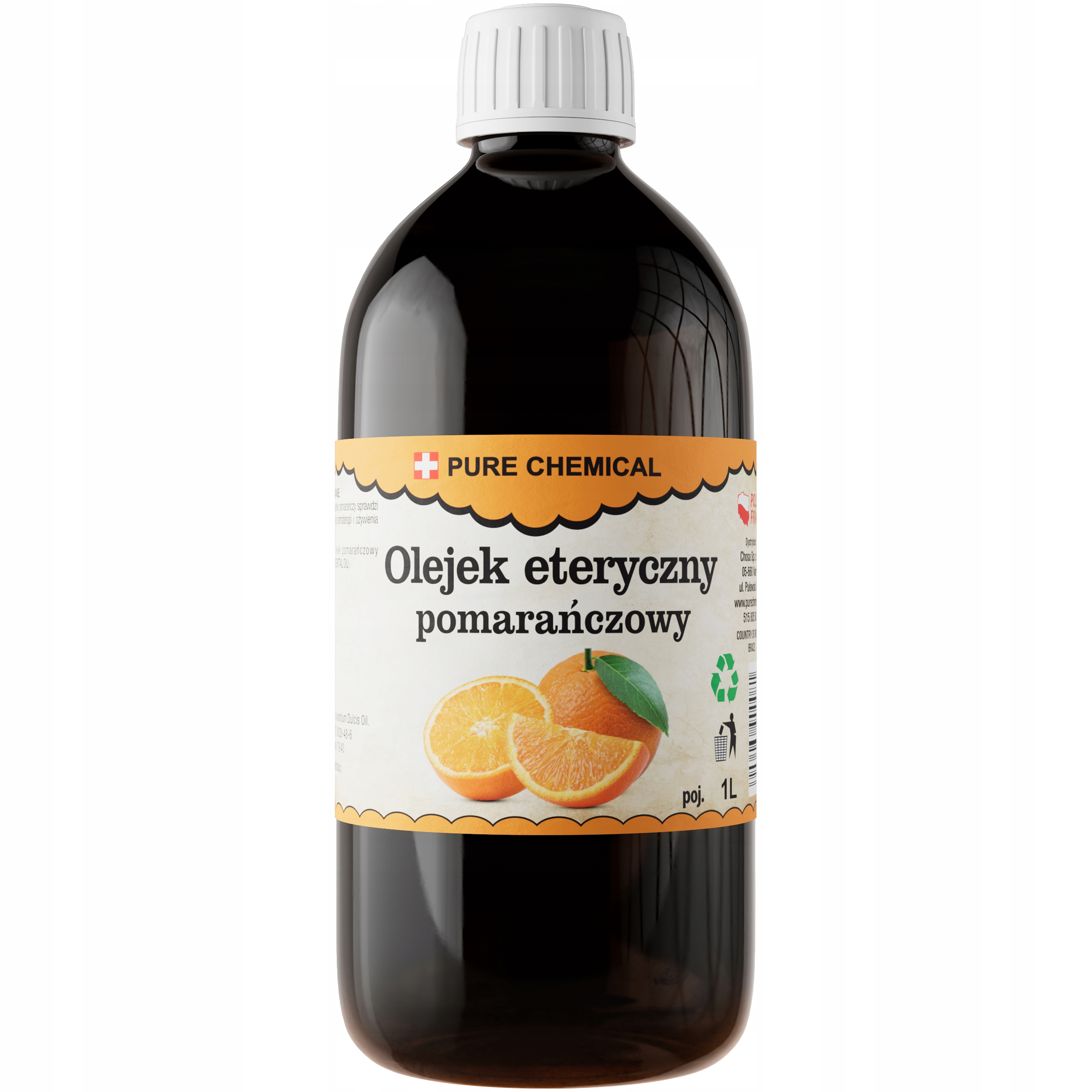 Olejek Eteryczny Pomarańczowy Naturalny Olejek Pomarańczowy 1000ml 1L