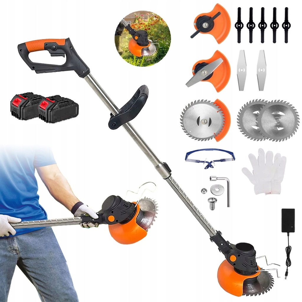 Kosa Spalinowa Kosiarka Podkaszarka Wykaszarka Bezprzewodowa Do Trawy +2AKU