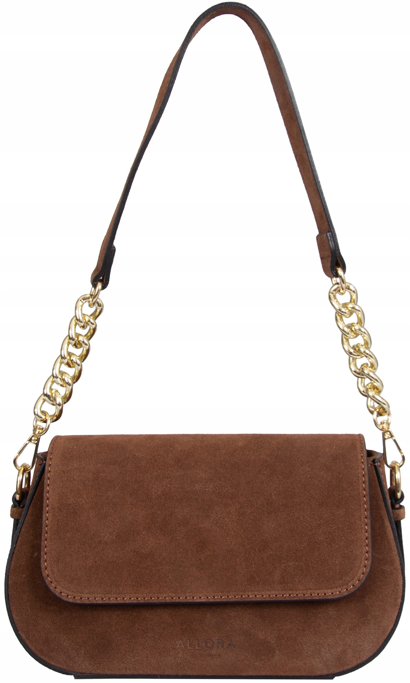 Malá dámská kabelka Přes Rameno Kožená přes rameno Semišová přírodní kůže