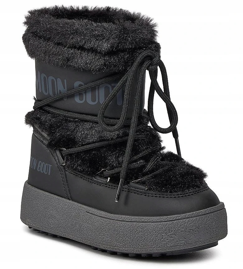 buty Moon Boot LTrack Faux Fur Black
