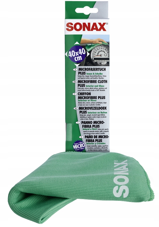 SONAX МИКРОФИБРА ТКАНЬ ДЛЯ ОКОН 40X40CM
