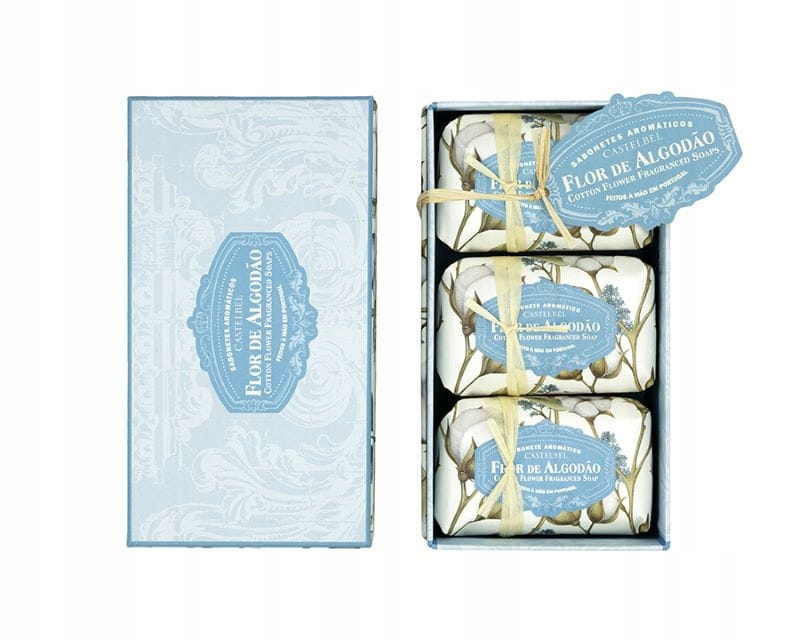 Kostková mýdla Castelbel Květ bavlny 3ks