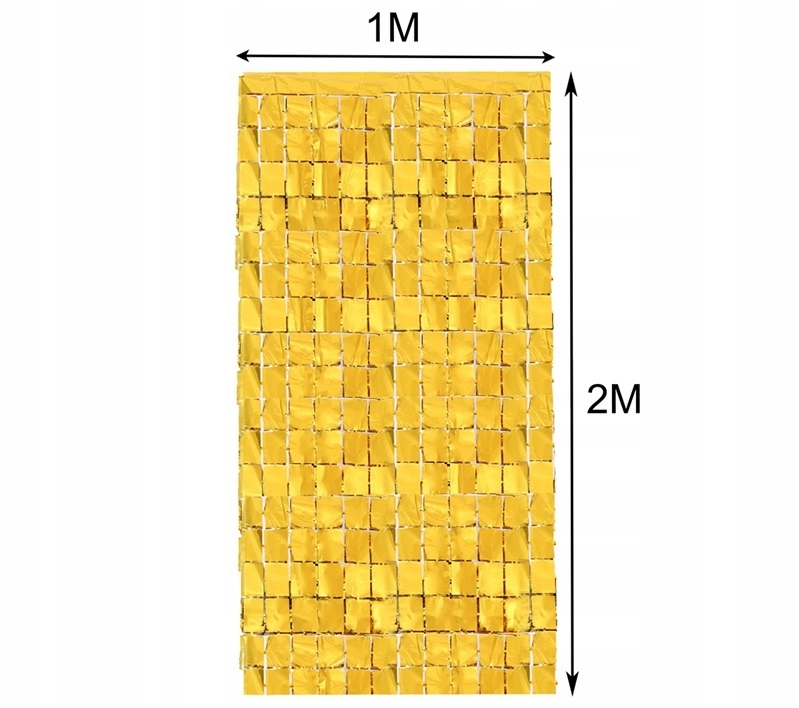 Panelová Závěs Lesklá Zlaté Pozadí Holografická Dekorace Stěna 1x2 m