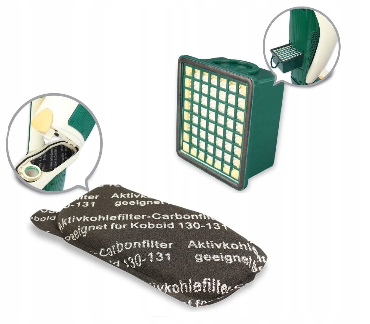 

Zestaw Filtrów Vorwerk Kobold VK130 VK131 Filtr