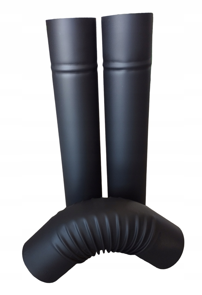 ZESTAW 2 RURY KOLANO 120 MALOWANE WĘDZARNIA PIEC