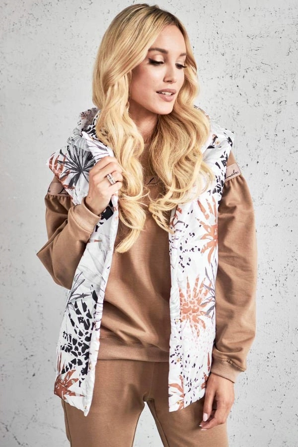 Dámská vesta/Vesta Bílá Velikost S Značky Lalous Polský Výrobce