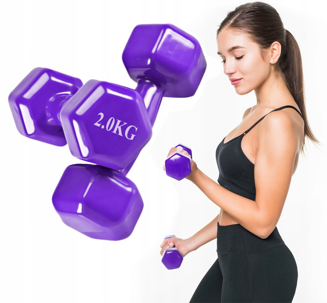 

Zestaw Hantli 2x2kg Hantelki Ciężarki Fitness 2kg