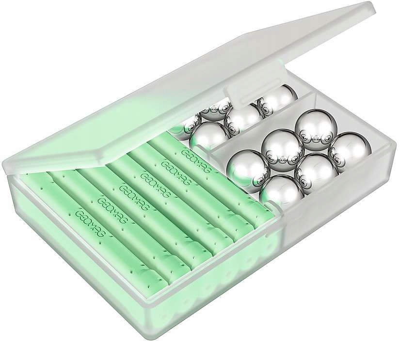 KLOCKI MAGNETYCZNE GLOW IN THE DARK 25 ELEMENTÓW Marka Geomag