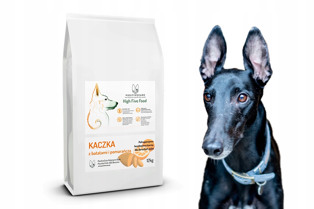 Prémiové suché Krmivo pro psy, kachna se sladkými bramborami 12 kg PositiveCare