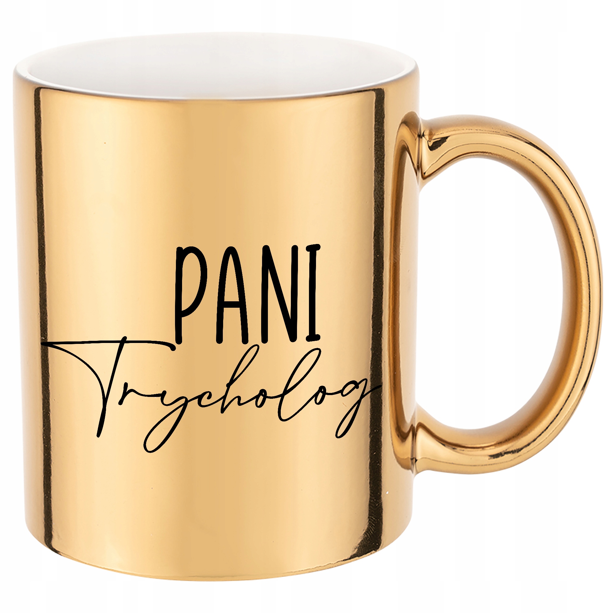 

Kubek Złoty dla Pani Trycholog Dużo Wzorów