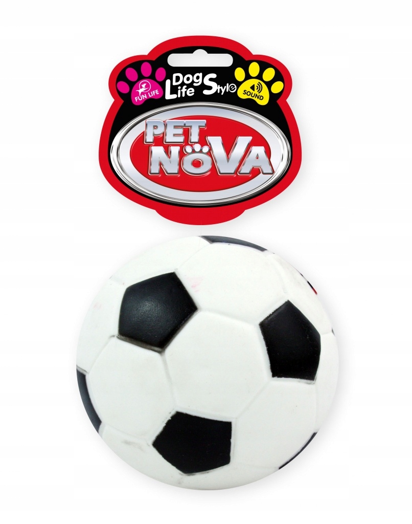 

Pet Nova piłka futbolowa 10,5cm piszcząca