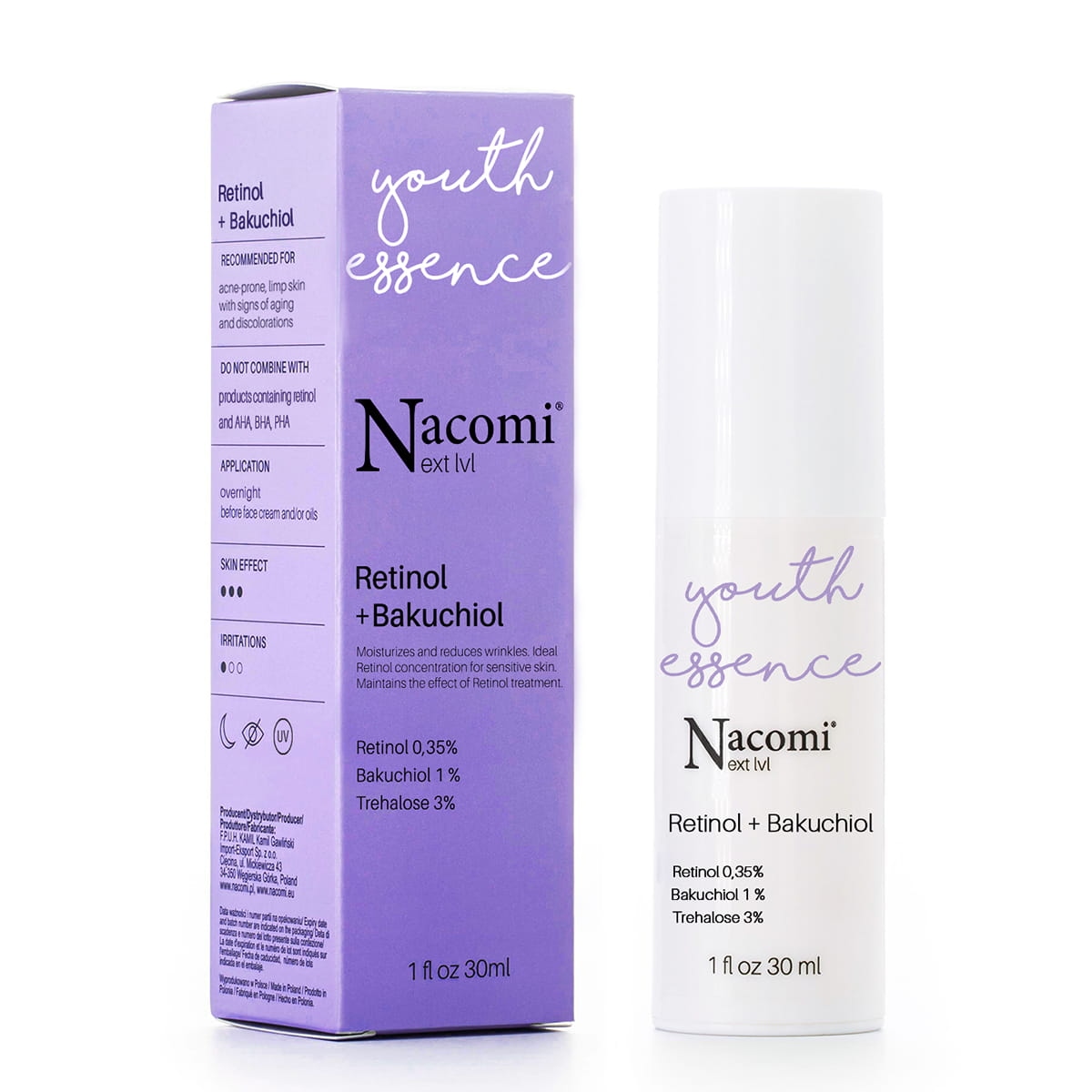 Nacomi Next Level serum do twarzy, bakuchiol, 30ml