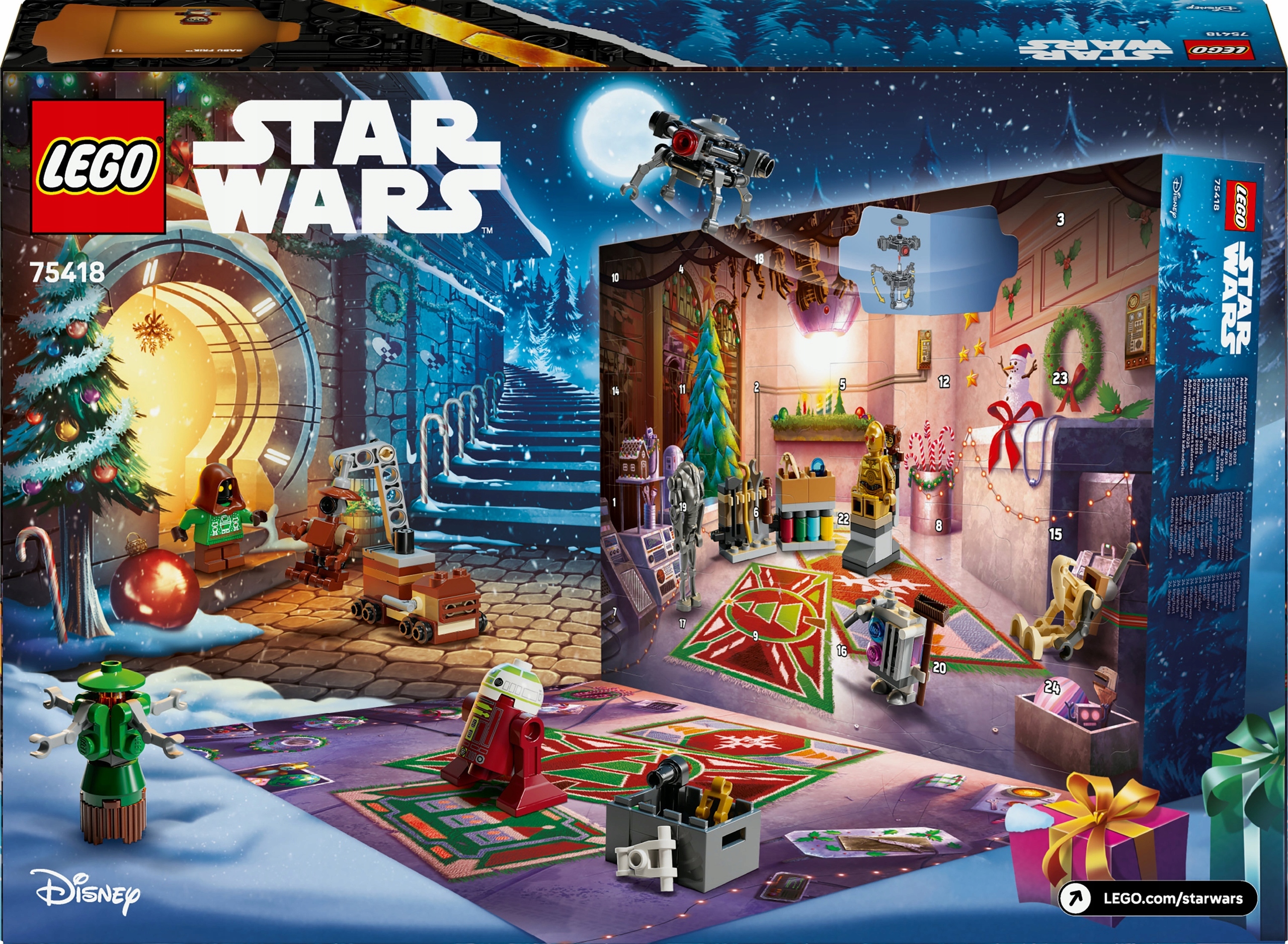 Limitovaný Adventní Kalendář Lego Star Wars 263 Dílků 6+ 75418