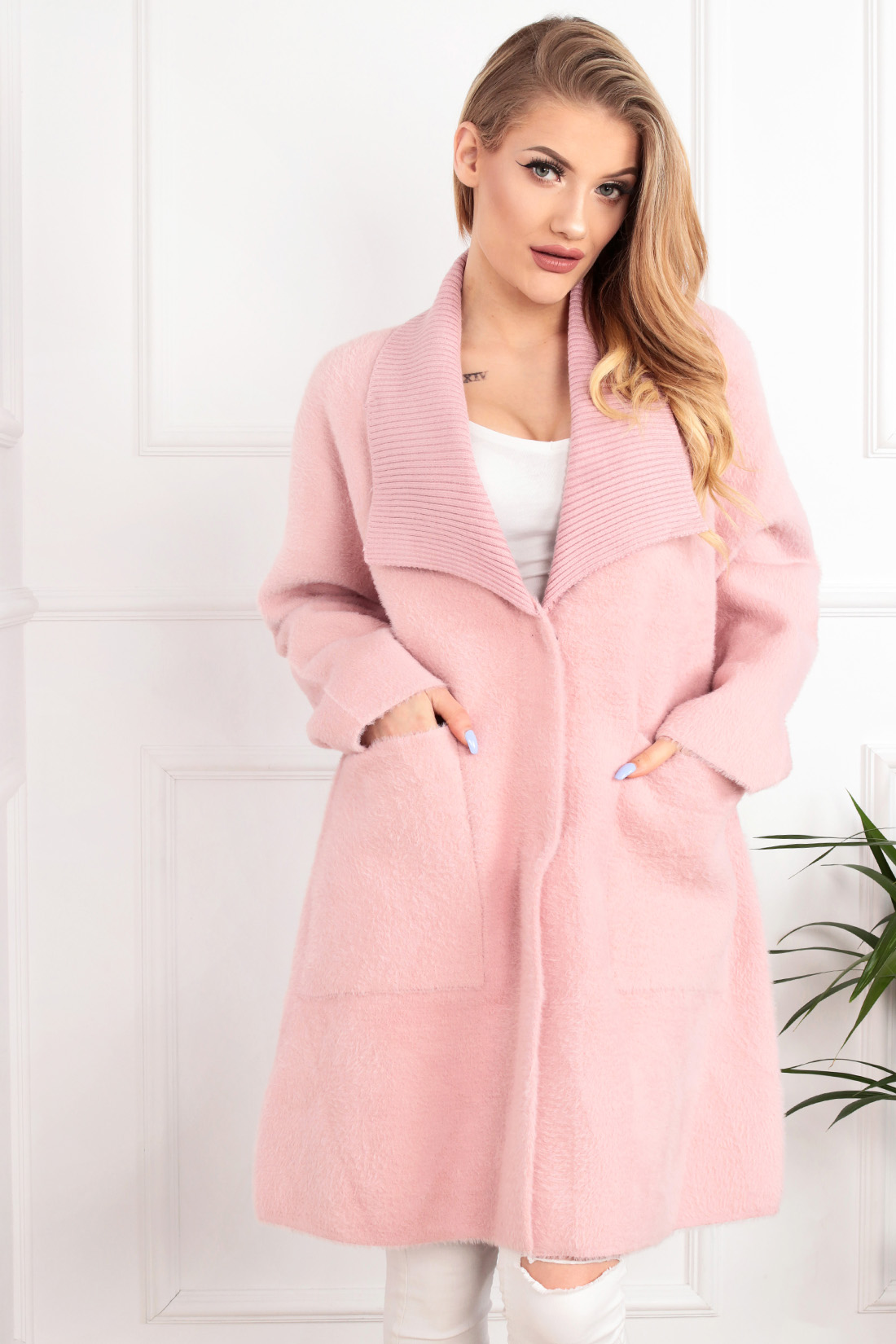 PŁASZCZ ALPAKA WIĄZANIE KOLORY 2043 Długość inna