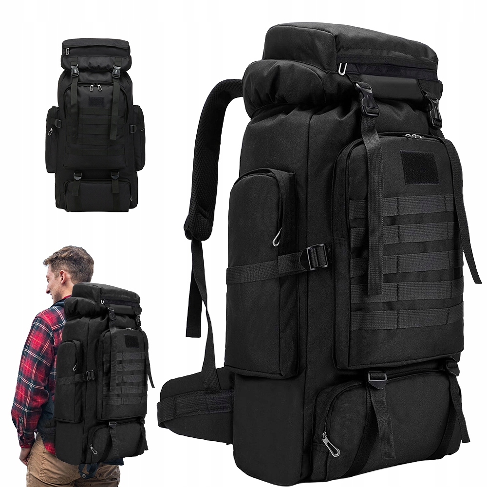 Vojenský taktický Batoh 75L, vojenský turistický, pro přežití, skautský