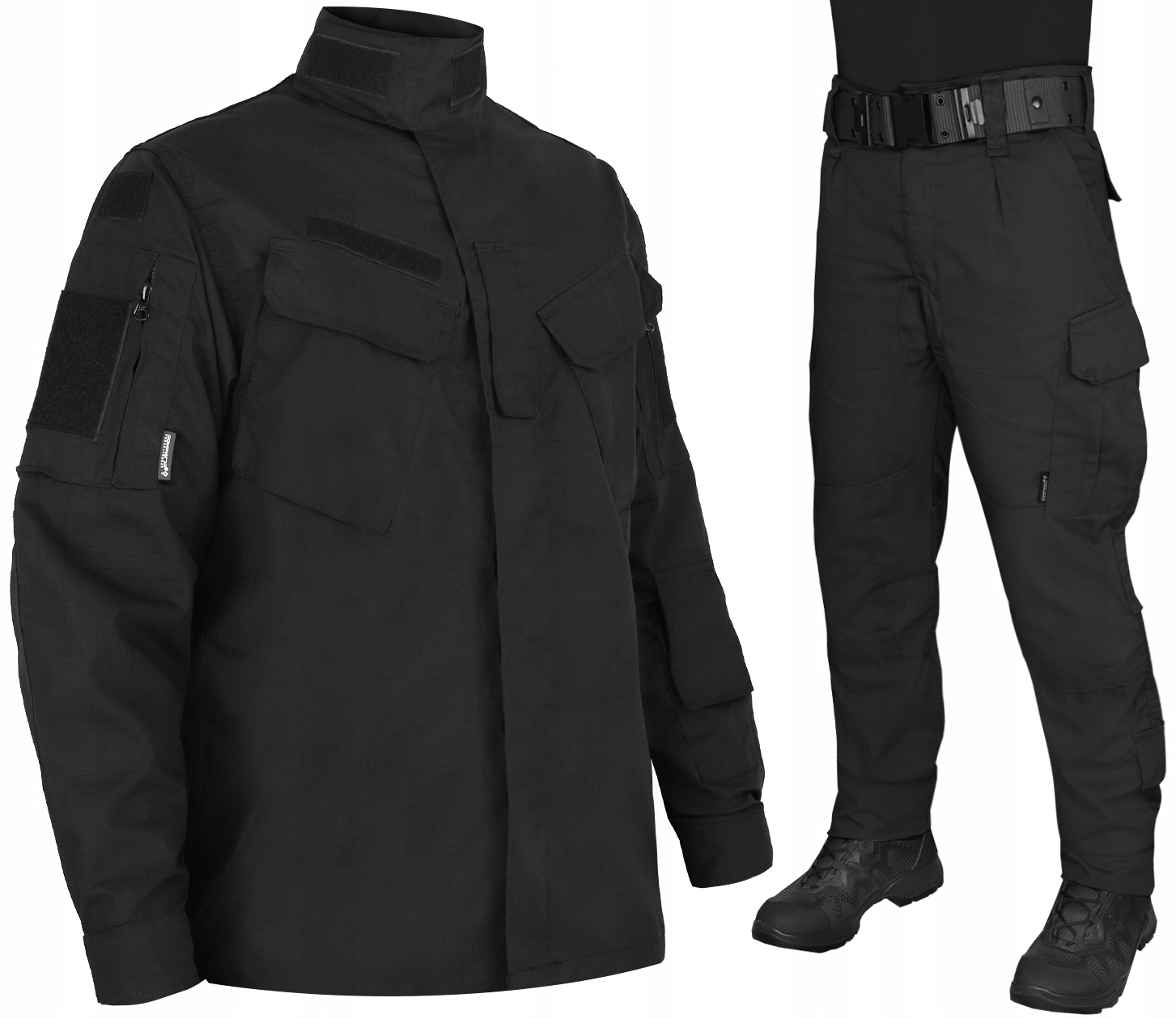 Mundur Wojskowy Polowy 124L Dominator Spodnie Bluza Komplet Czarny L