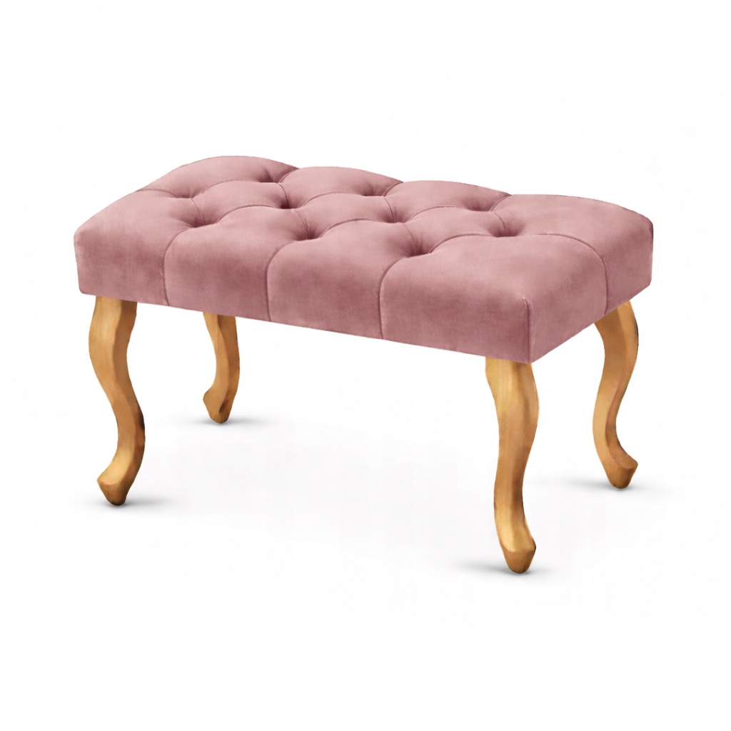 Čalúnená lavička Chesterfield, glamour, prešívaná, farby 60 cm