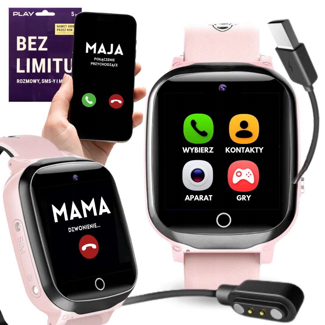 Smart Hodinky Detské Volania Rozhovory Sim Karta Hry Menu Pl