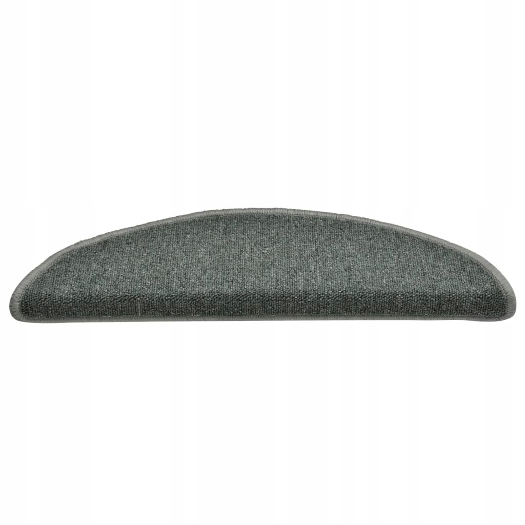 NAKŁADKI NA SCHODY 15 SZT CIEMNOZIELONE 56X17X3CM Materiał tkanina