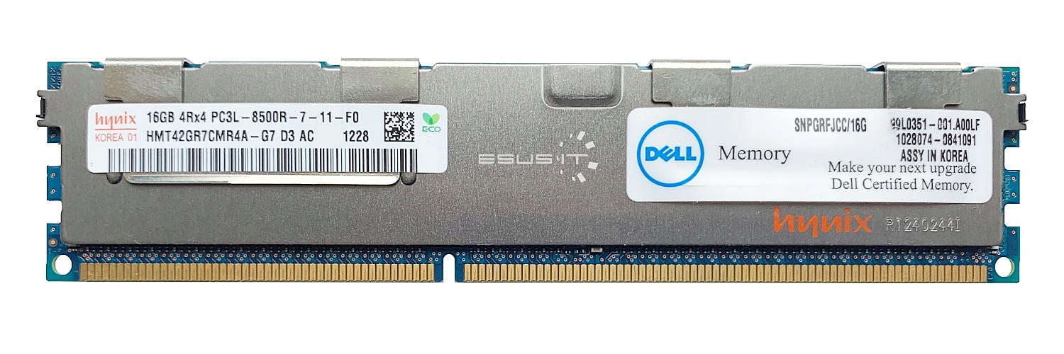 RAM HYNIX 16GB 4Rx4 PC3L 8500R HMT42GR7CMR4A-G7 D3