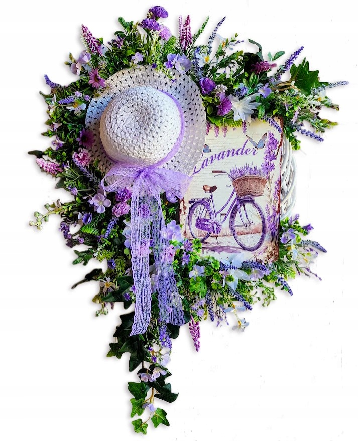 WIANEK KWIATOWY WIKLINOWY DEKORACJA DRZWI