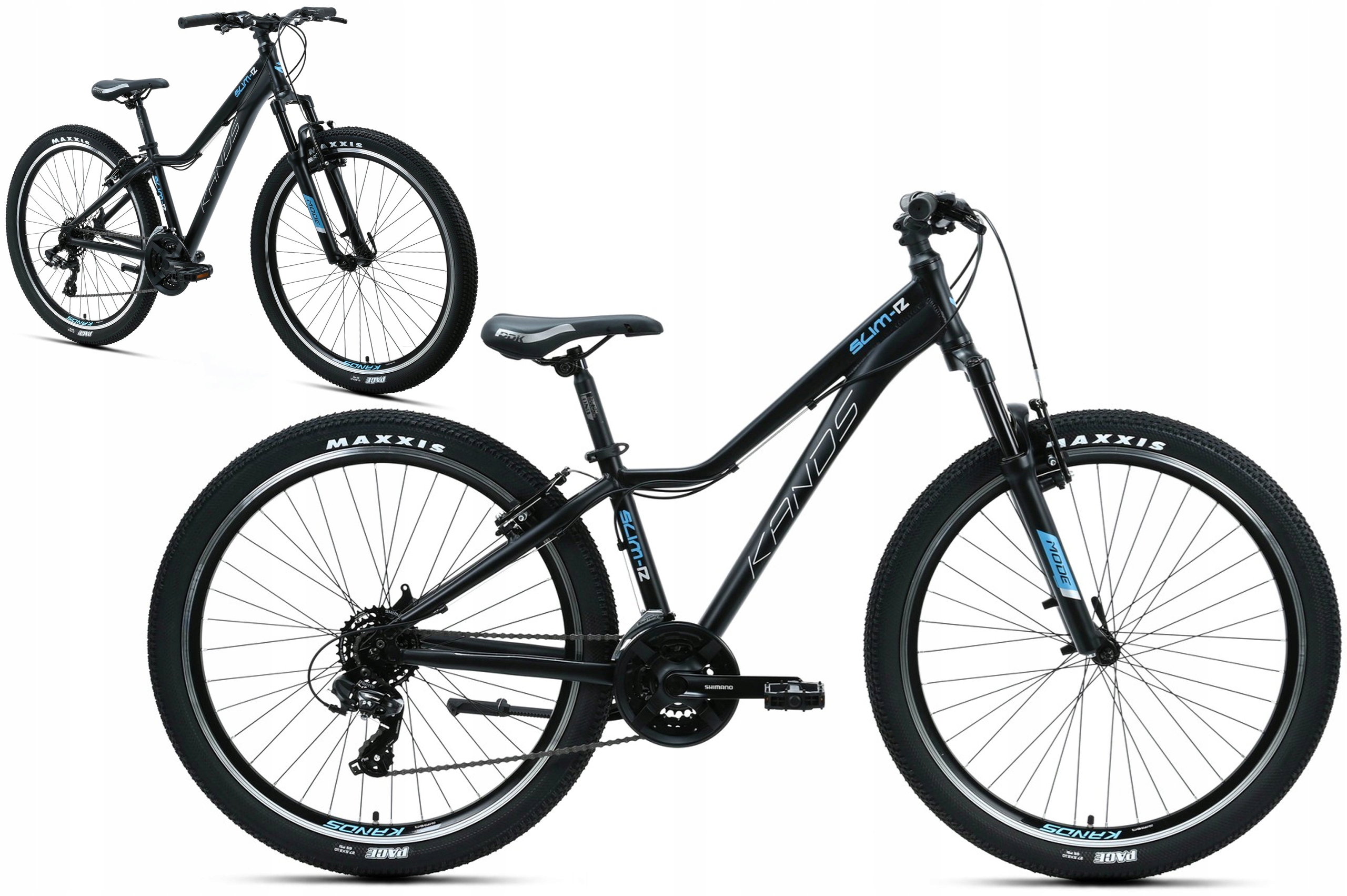 Rower Mtb 27.5" Kands Slim-r rama 16" czarny niebieski R26