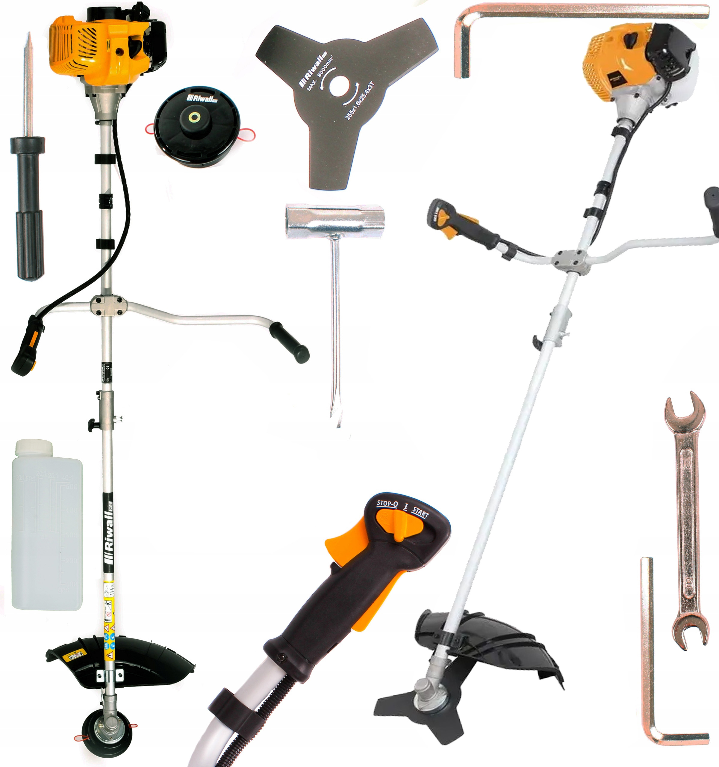 Najmocniejsza Kosa Podkaszarka Riwall Spalinowa Angel 7. Olej 2T Wykaszarka