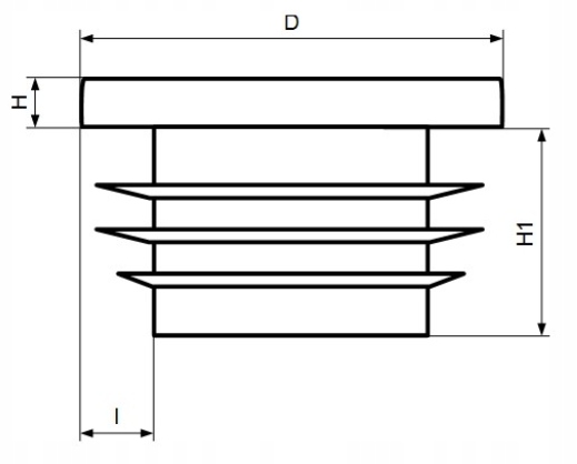 Zaślepka daszek słupek profil fi 35 20SZT CZARNE Marka Bo-plast