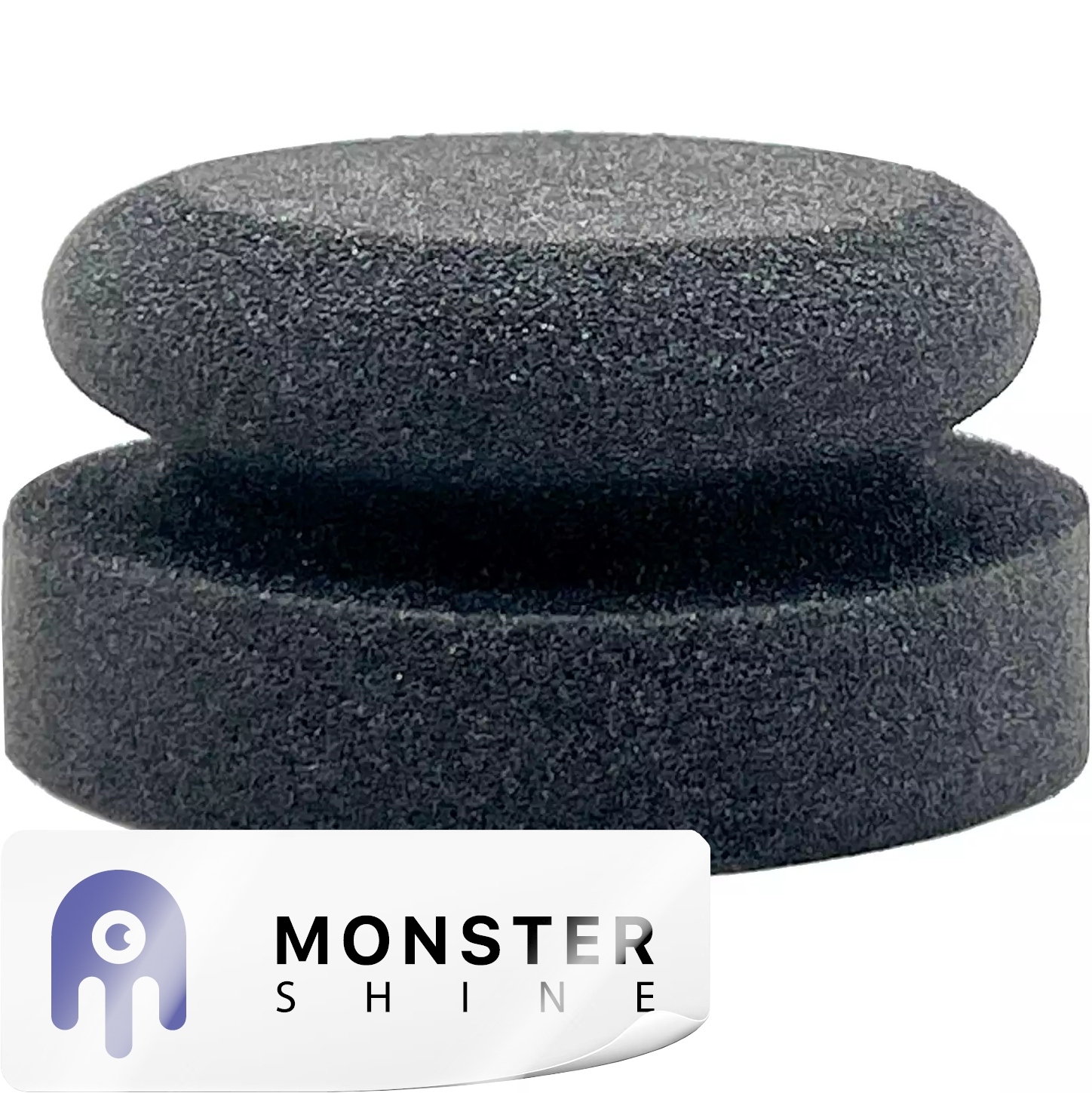 MONSTER SHINE TIRE DRESSING APLIKATOR DO OPON OKRĄGŁY GĄBKA CZARNA