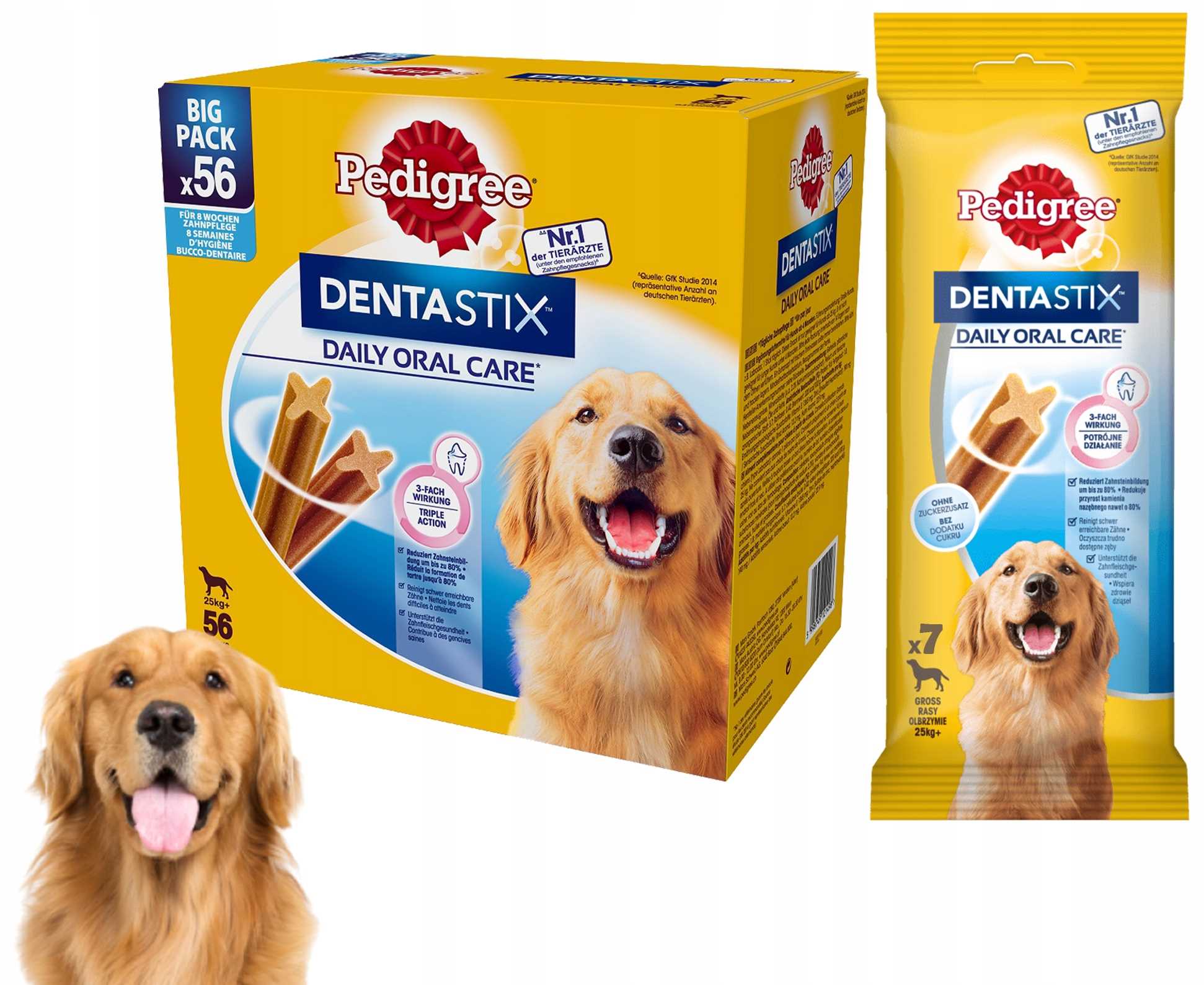 Levně Pedigree DentaStix Velká plemena (25 kg+) 8 x 270 g