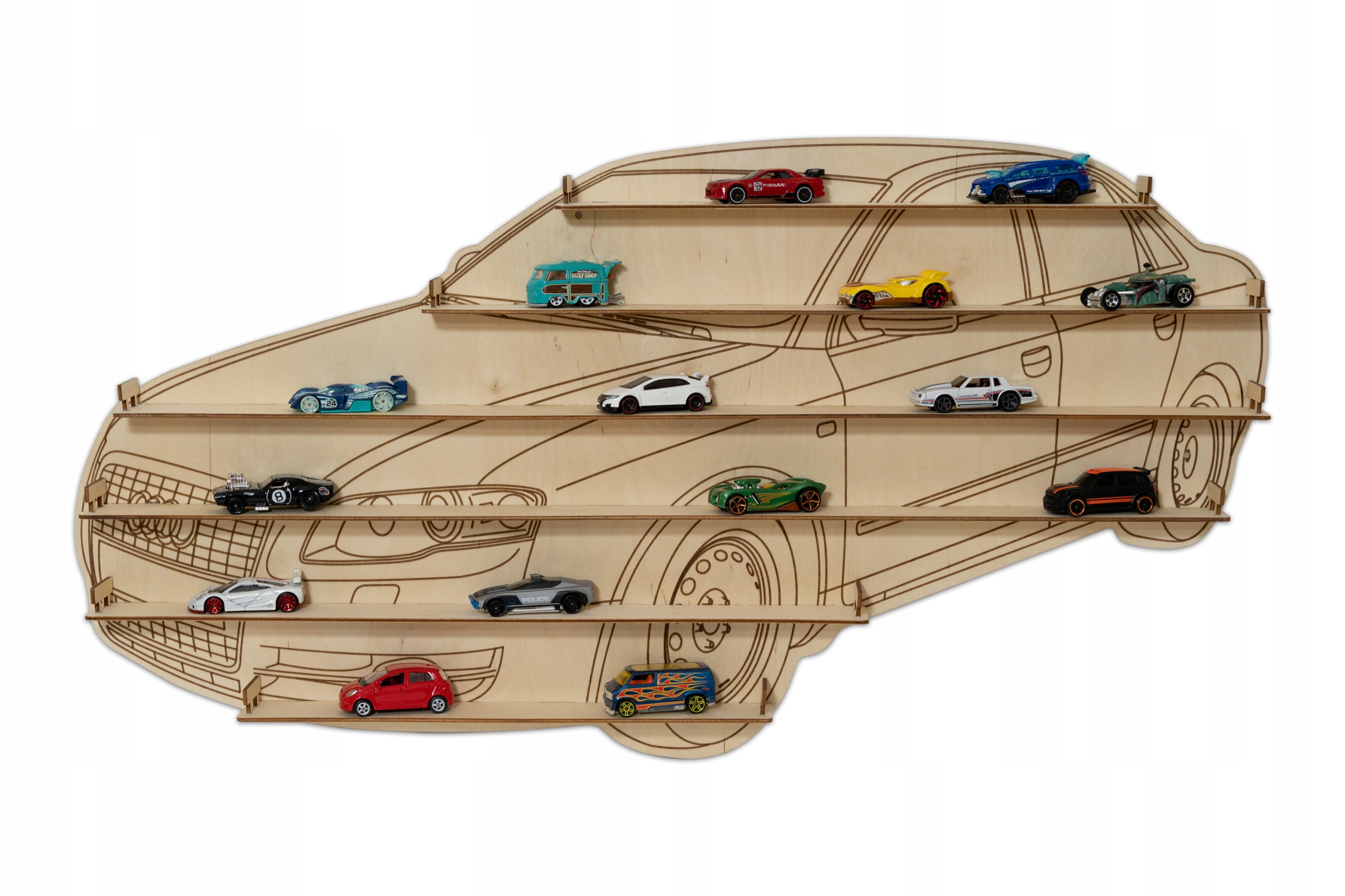 

Półka na auta autka samochodziki Duża P13 Audi