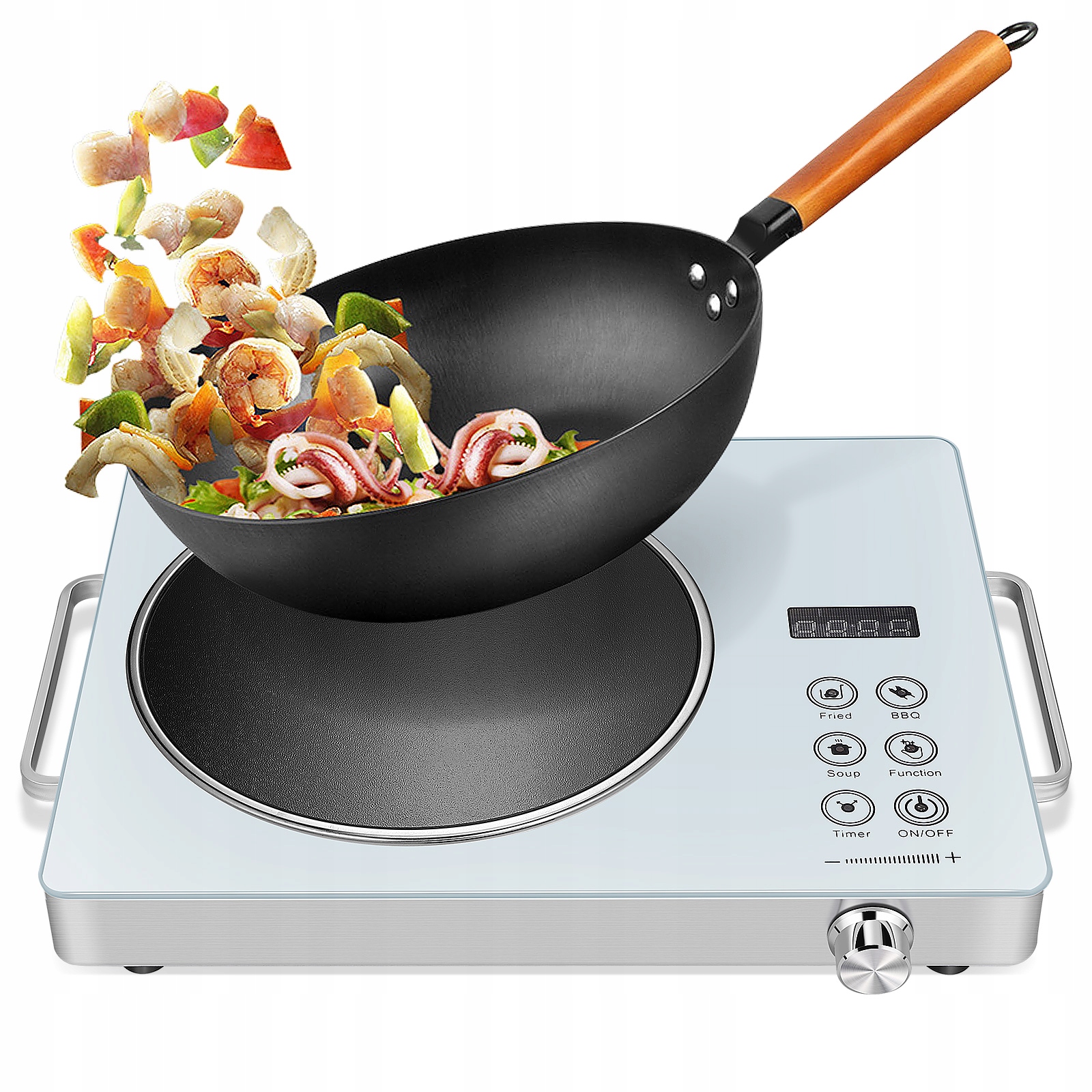 Przenośna Płyta Grzewcza Ceramiczna Z Dotykowym Sterowaniem Jednopalnikowa