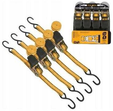 Přepravní upevňovací pásy 5m/25mm 4ks Pevné Tolsen Set