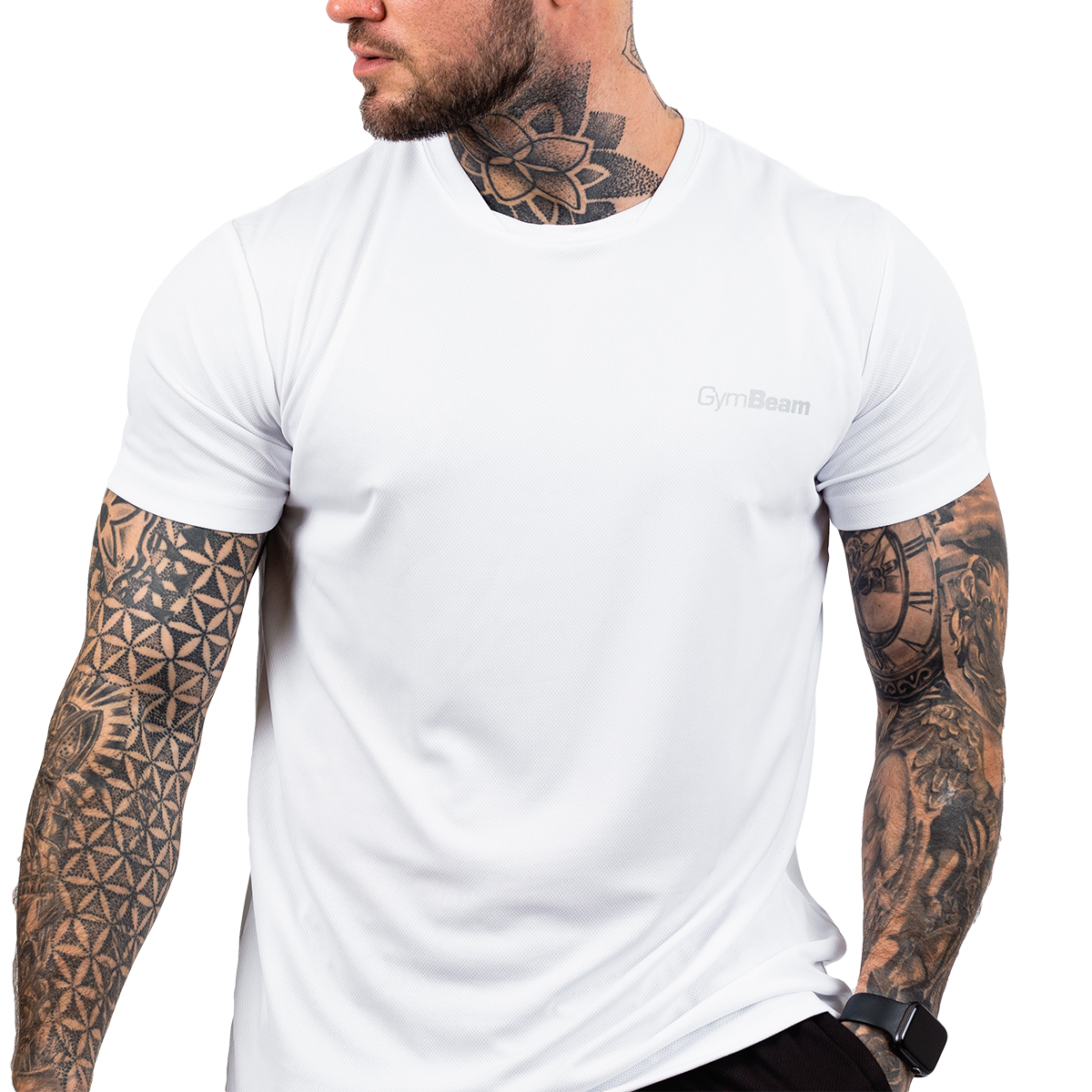 Koszulka Męska Treningowa Biała TRN - GymBeam XL Płeć mężczyzna