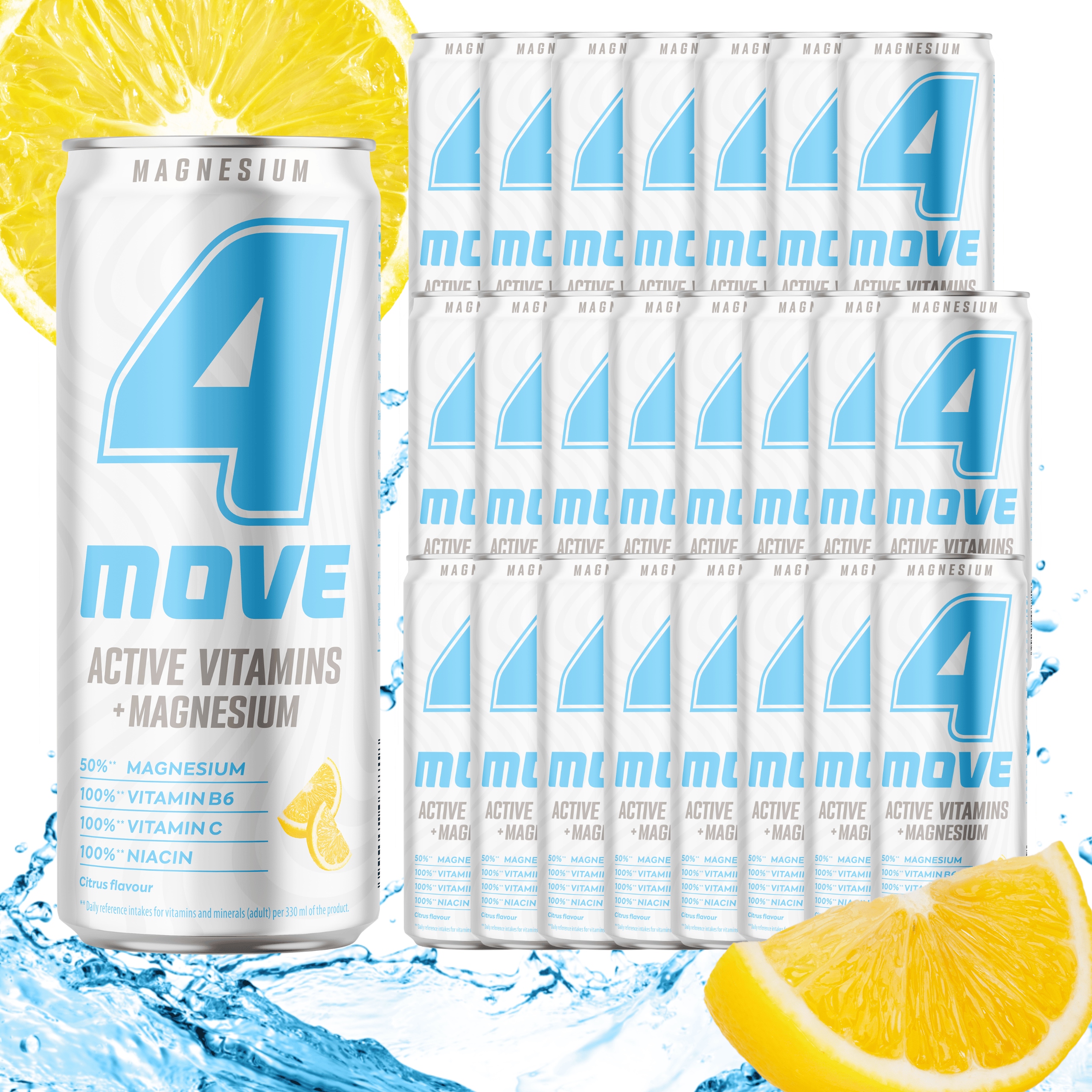 4MOVE Active Vitamin nápoj hořčík vitamíny citrusová kauce 24x330 ml