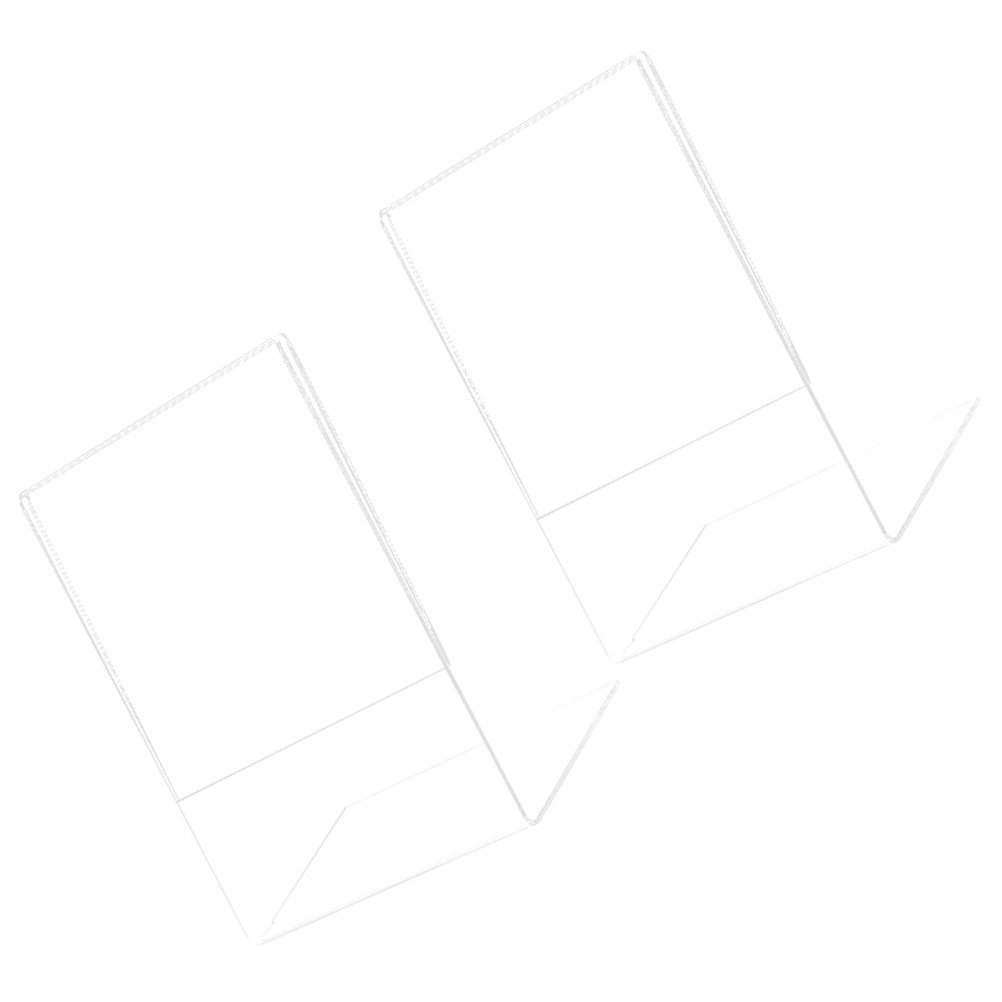 PRZEZROCZYSTY STOJAK PÓŁKA STOJAK NA MENU 2 SZT Marka bez marki