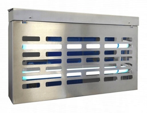 Lampa Owadobójcza jednostronna Trio Velo 2x15W nierdzewna na Muchy komary