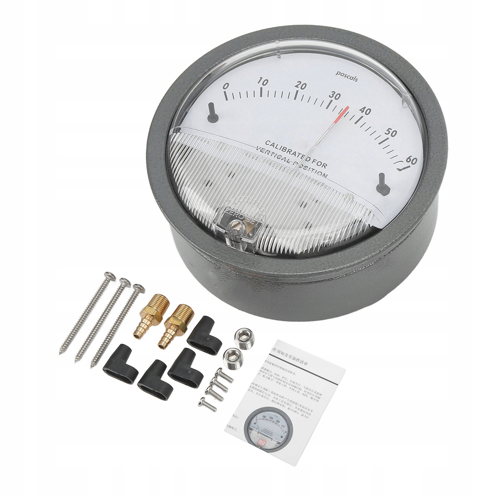 Inteligentny Manometr Różnicowy Miernik 1/8" 60Pa