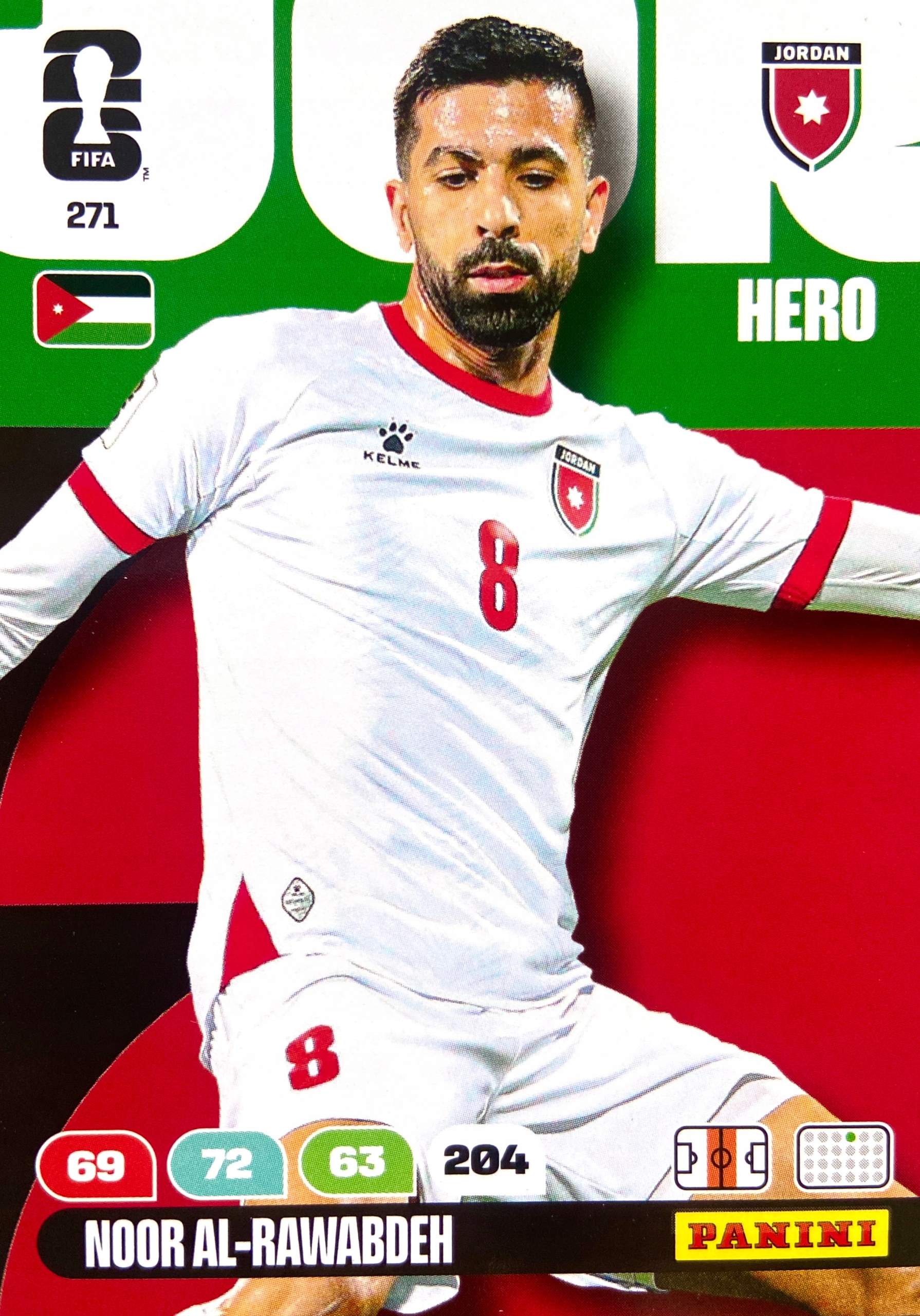 Panini Fifa World Cup 2026 karta piłkarska Hero 271 Al-rawabdeh Jordania