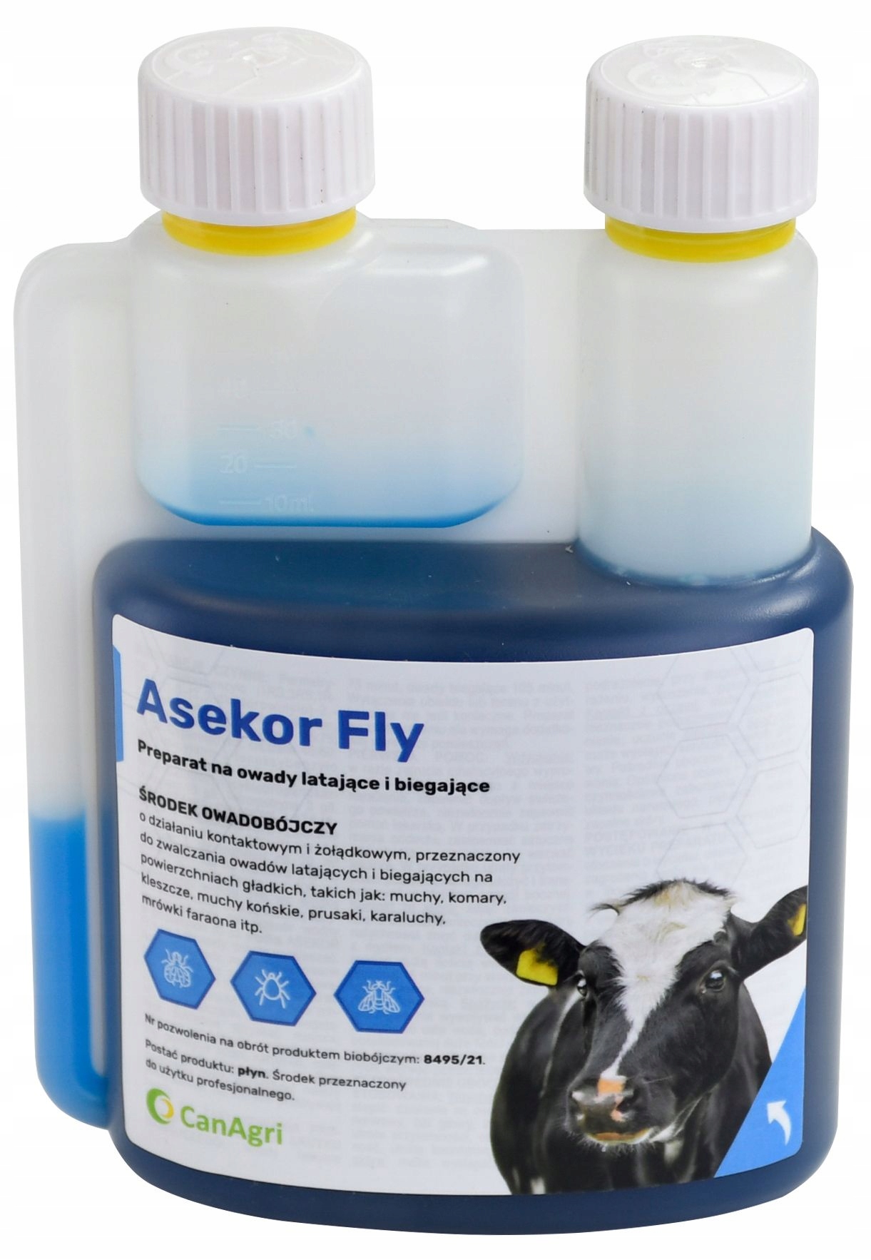Asekor Fly owady muchy komary 600ml na konie bydło
