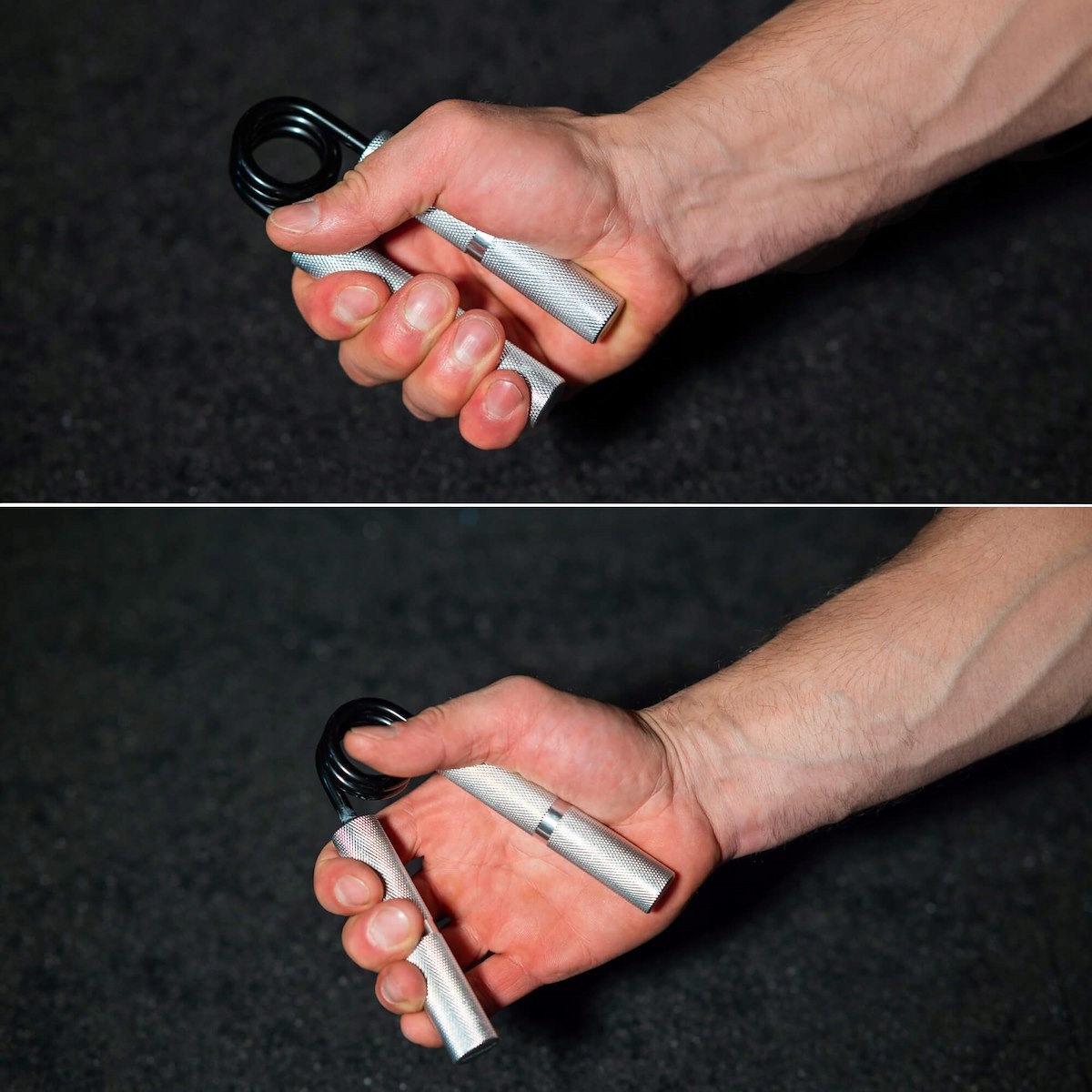 Ściskacz do Ćwiczeń Rąk Dłoni Metalowy Opór 68 kg Trening Nadgarstka Palców Marka Springos