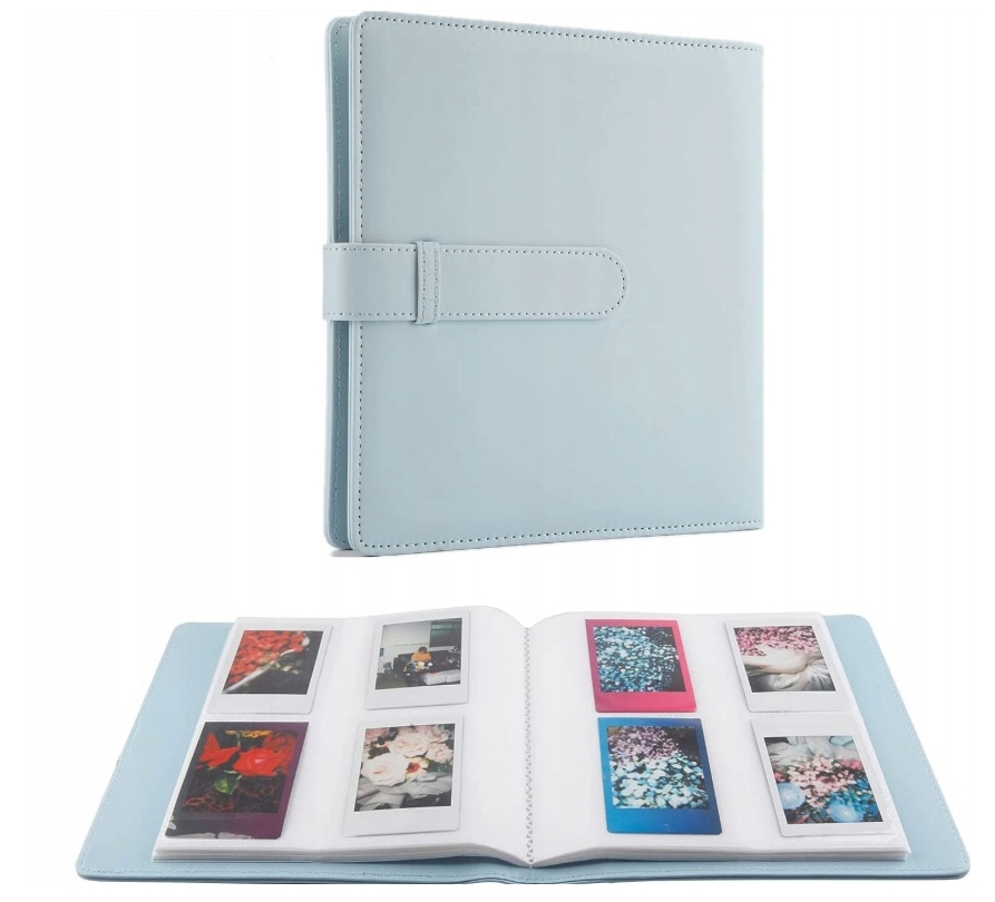 ALBUM NA ZDJĘCIA INSTAX MINI 256 KIESZENI NIEBIESKI MAŁY POLAROID